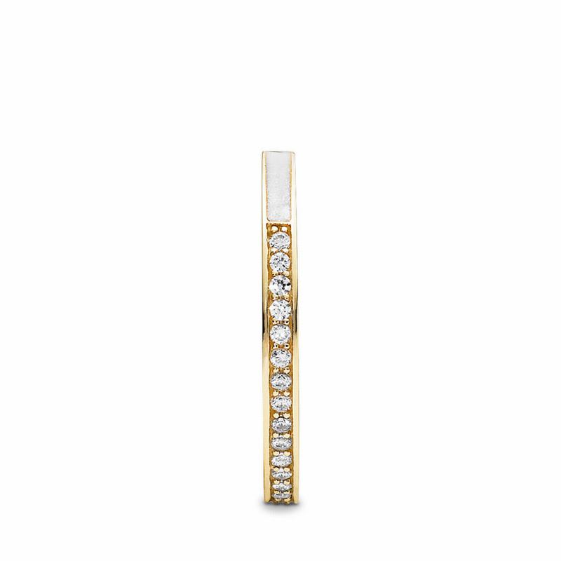 Pandora Radiant Hearts Stackable Ring NZ Sale, 14k Gold (932487-SBO)